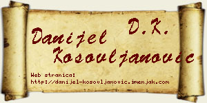 Danijel Kosovljanović vizit kartica